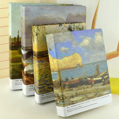 联华莫奈.光的世界活页本 A5 B5 复古活页记事本子 日记本