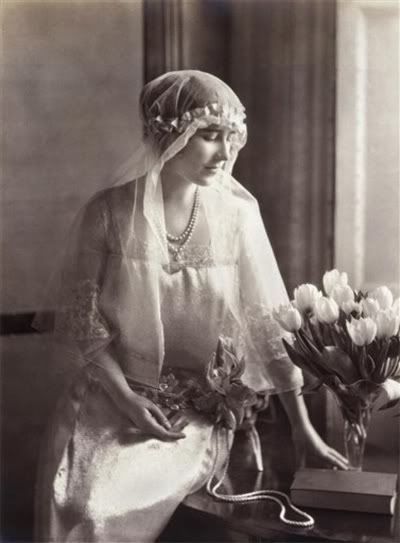 The Queen's Mother on her wedding day, in 1923.