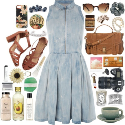 A fashion look from September 2014 featuring Levi's dresses, Proenza Schouler handbags and Allurez bracelets. Browse and shop related looks.