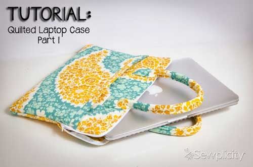 Quilted Laptop Case - Free Sewing Tutorial