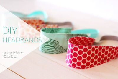 #DIY Headbands by @Craft Snob | Learn how to make a headband using fabric and elastic from Joann.com