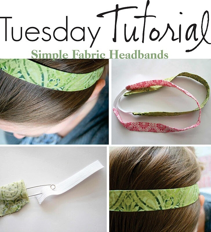 Fabric headband - can be made with scraps - would be great to have for running!