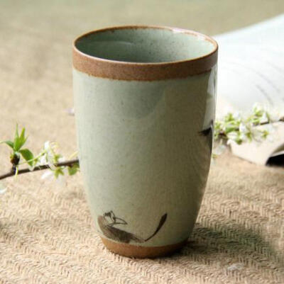 景德镇创意手工陶瓷杯子手绘写意古典马克杯咖啡杯水杯办公杯夏天