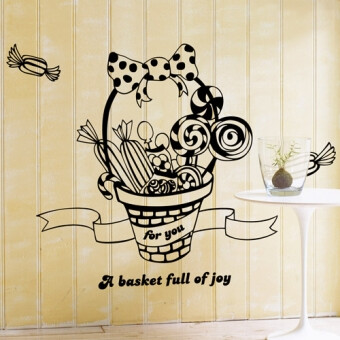 Basket of Joy wall sticker