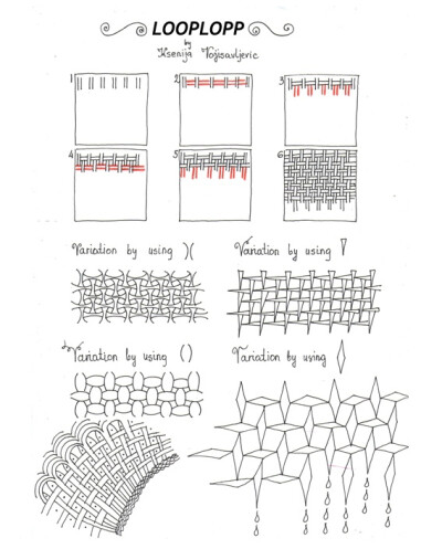 Loop Lopp Zentangle Pattern