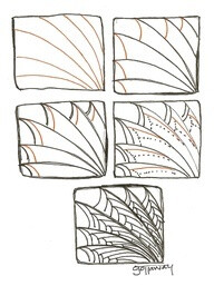 Zentangle Pattern....looks like a dragon wing!