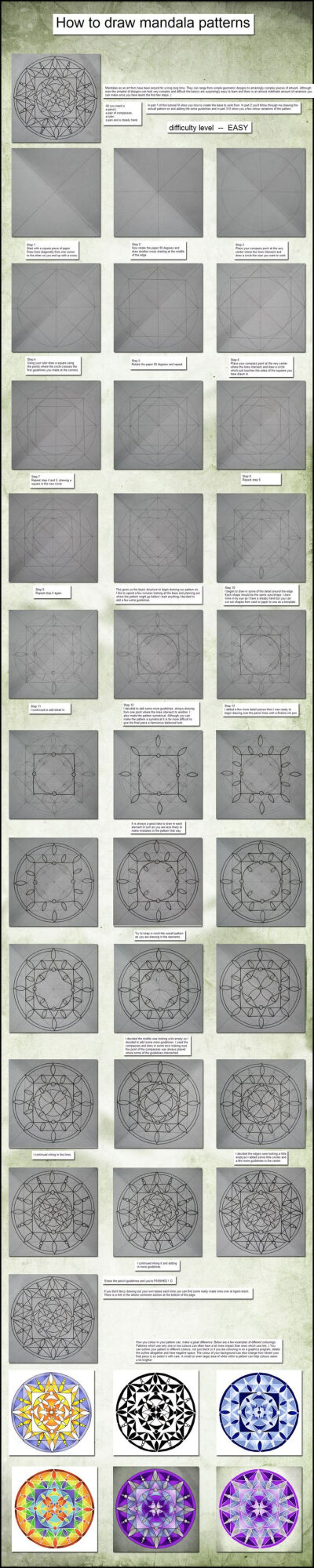 009 Mandala Tutorial by ~Tigers-stock on deviantART