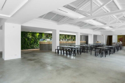 #品.创意#它围着厨房是插入该装修40馆开放空间的四面墙。几个Windows穿过植物表面的透视空间从一边到身边的建筑。