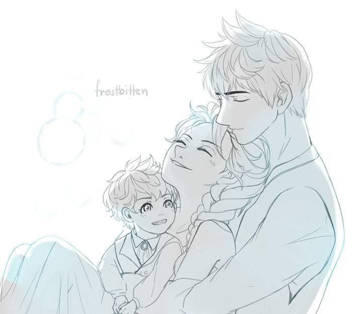 Fanart from  Frostbitten by arialenelove  best jelsa’s fiction I’ve read. so adorable and yeah i love little henrik, he’s super cute! &amp;lt;3&amp;lt;3 BTW art doesn't belong to me