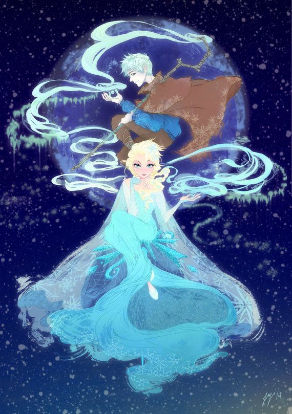 Frozen and Rise of the Guardians Poster by yienyipfan on Etsy, $15.00