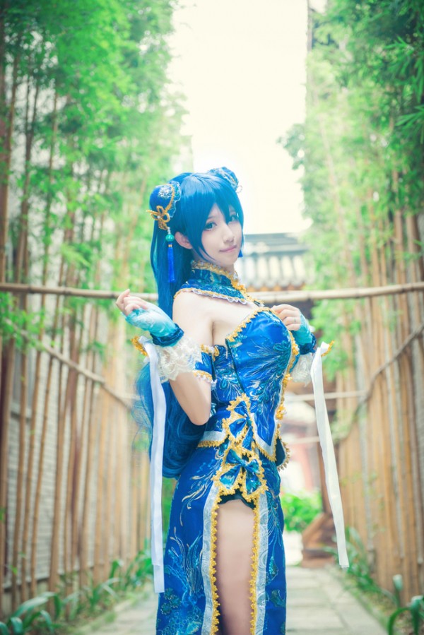 《lovelive！》园田海未旗袍觉醒ver.精美Cosplay