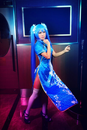 VOCALOID初音未来旗袍Cosplay不思議な Tasty