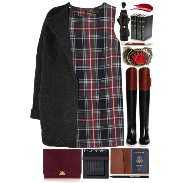 A fashion look from October 2014 featuring MANGO dresses, Burberry coats and Alexander Wang boots. Browse and shop related looks.