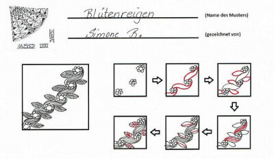 Zentangle Patterns Step by Step | zentangle pattern directions - a gallery on Flickr