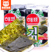 韩国进口食品 海牌海苔即食2g*10包 紫菜包饭 休闲 儿童宝宝零食