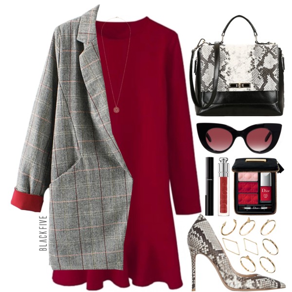 A fashion look from October 2014 featuring Gianvito Rossi pumps, ASOS rings and Topshop necklaces. Browse and shop related looks.