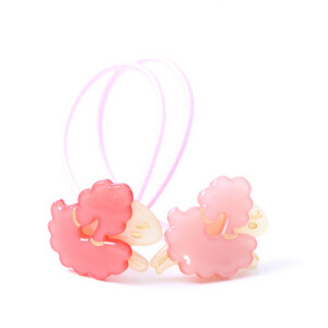 可爱咩咩绵羊天然材质糖果色发圈