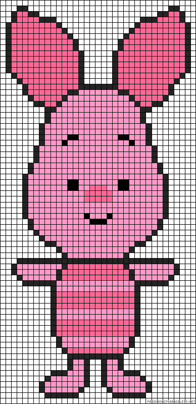 Piglet Winnie perler bead pattern