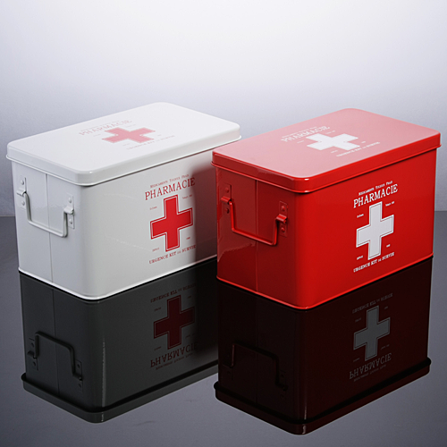 欧润哲 家庭用大号应急药箱 家用医药箱 药品箱药盒收纳箱