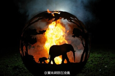 Firepits， 这个该如何信雅达的翻译说不好，反正就是那种烧火的容器，简陋的的切开的油桶就可以，可是还是有很多非常艺术感的，平时看上去也许就是个生满锈的铁球，一旦点了火，真是涅槃了。