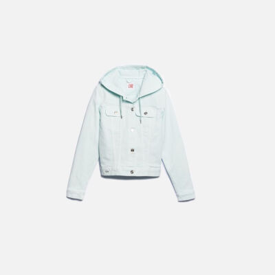 LACOSTE 法国鳄鱼 水蓝女式夹克衫BF7514G5KH