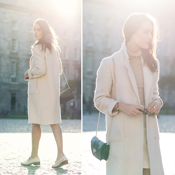 Anouska Proetta Brandon - Zara Coat, H&amp;amp;M Turtleneck, River Island Skirt, River Island Shoes - Last Light.