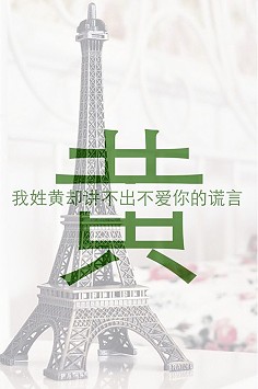 我姓黄却讲不出不爱你的谎言