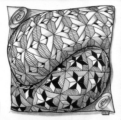 amazing depth in this #zentangle