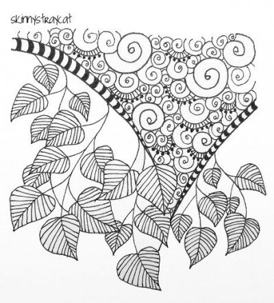 Doodle leaf