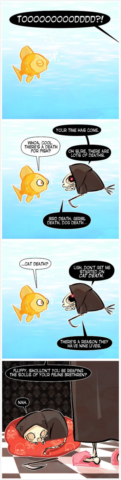 Death waits for no man... or goldfish...