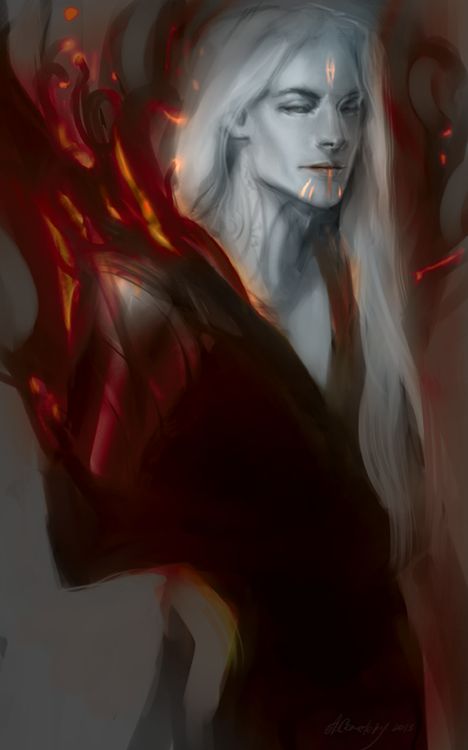 Remember this guy? Mairon. Sauron by anastasiyacemetery