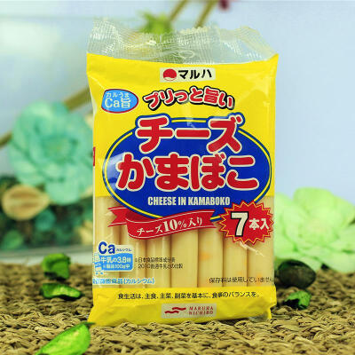 日本进口Maruha芝士肠鱼肠14g*7宝宝最爱妈妈首选健康零食品