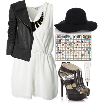 A fashion look from October 2014 featuring Gucci jackets, Glamorous rompers and MICHAEL Michael Kors sandals. Browse and shop related looks.