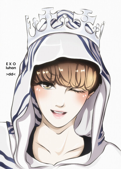 #EXO# FANART鹿晗luhan's winkCR.pdd.宅(comic.pixiv.net)