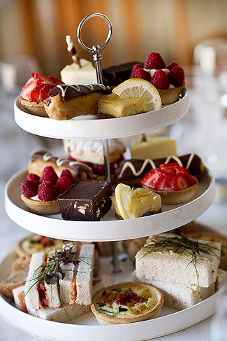 Afternoon tea wedding reception