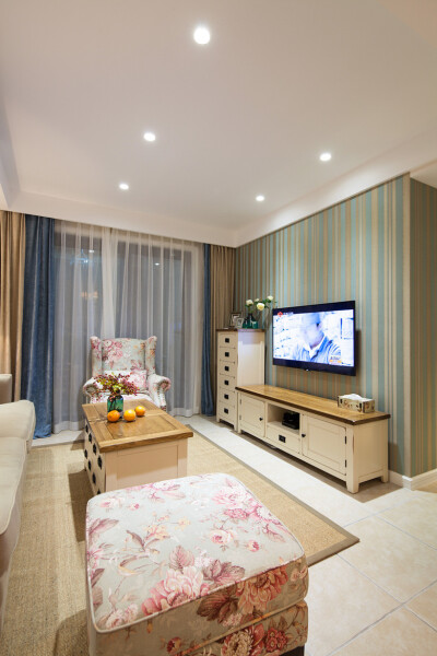 【{彩虹糖——我的温馨美式小家}】客厅