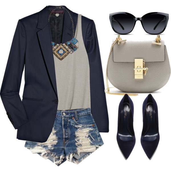 A fashion look from August 2014 featuring Elizabeth and James tops, STELLA McCARTNEY blazers and Gianvito Rossi pumps. Browse and shop related looks.