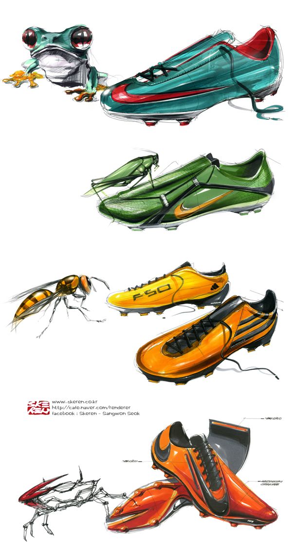 Football boot idea sketch on Behance