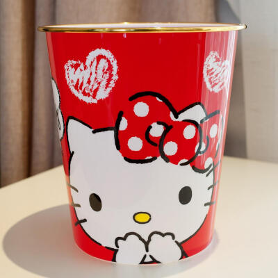 hello kitty凯蒂猫咪可爱塑料垃圾桶家用玩具杂物收纳桶废纸篓