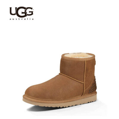 UGG CLASSIC MINI LEATHER STUDS新品铆钉雪地靴1004235