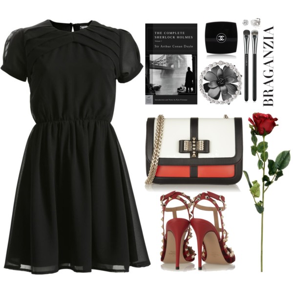 A fashion look from July 2014 featuring Ayarisa dresses, Valentino pumps and Christian Louboutin shoulder bags. Browse and shop related looks.