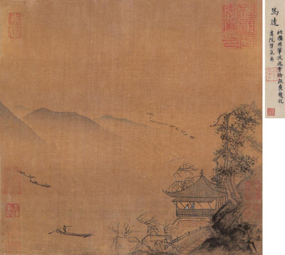 马远 江亭望雁图，台北故宫博物院藏品。