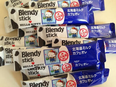 现货 单枚 HELLO KITTY Blendy stick 北海道~超滑牛奶咖啡