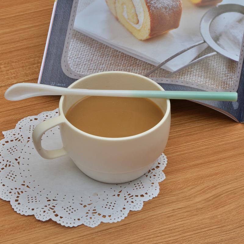 日本进口 创意咖啡勺 长柄咖啡勺 搅拌勺 精致小勺子 塑料咖啡棒