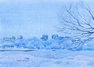 明快、大气的水彩风景作品，来自水彩画家Jathedar~