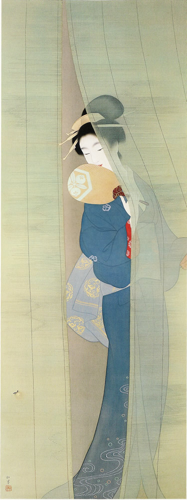 上村松園（1875—1949）仕女图赏——久等却不至，候见晓空月