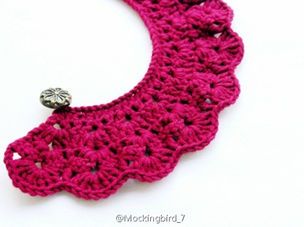 #钩针作品#Crochet Peter Pan Collar.