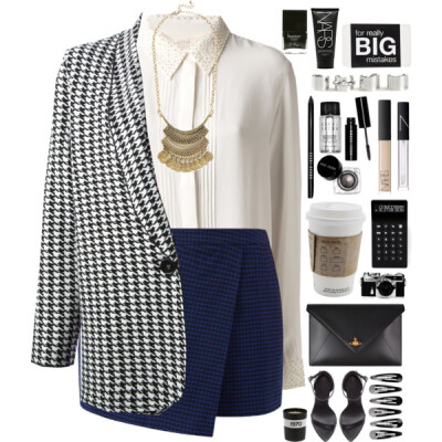 A fashion look from October 2014 featuring Vanessa Bruno Athé blouses, STELLA McCARTNEY blazers and Zara sandals. Browse and shop related looks.