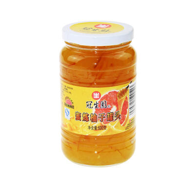 冠生园 新包装 600g蜜炼柚子罐头原蜂蜜柚子茶
