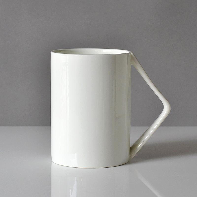 创意骨瓷星巴克风大马克咖啡杯子陶瓷牛奶茶水杯简约纯白情侣礼品